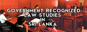 Law Studies in Sri Lanka