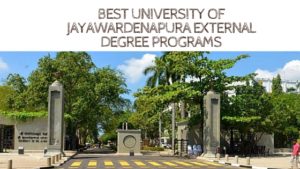 university of jayawardenapura external degree