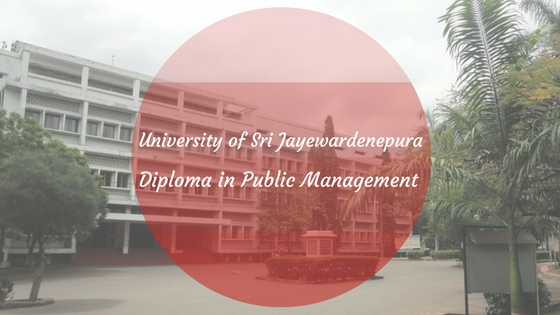University Of Sri Jayewardenepura External Diploma In Public Management
