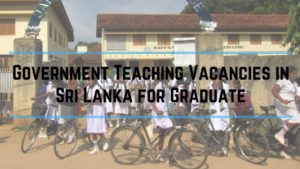 Teaching Vacancies in Sri Lanka